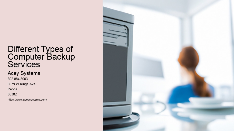 Different Types of Computer Backup Services