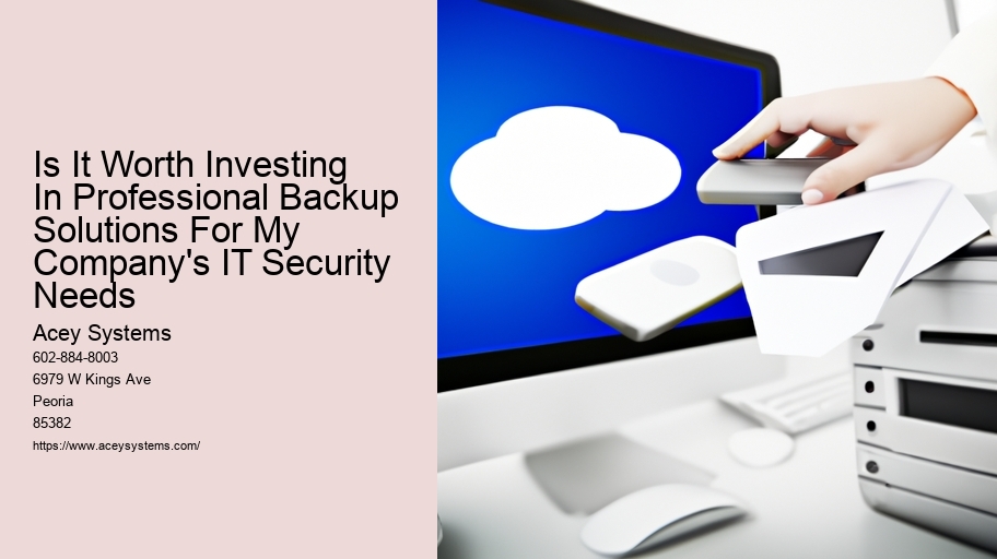 Is It Worth Investing In Professional Backup Solutions For My Company's IT Security Needs