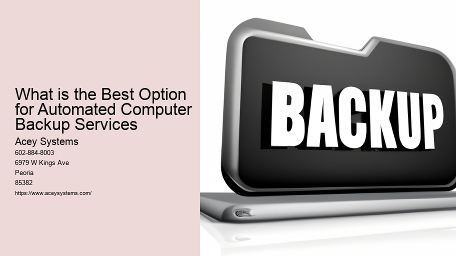 What is the Best Option for Automated Computer Backup Services