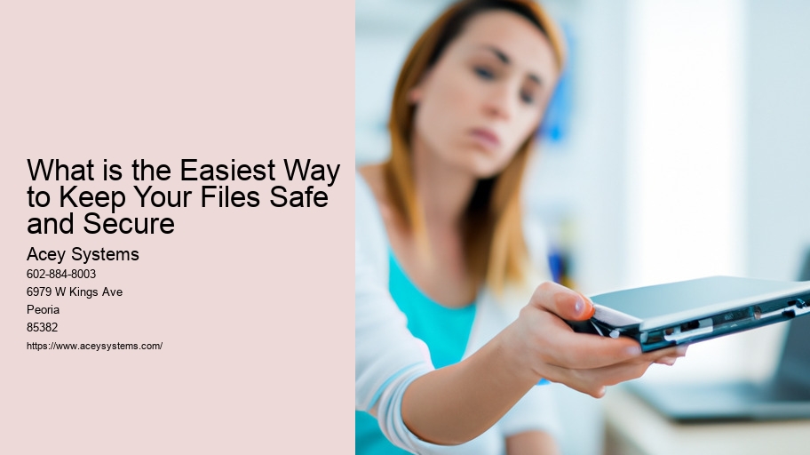 What is the Easiest Way to Keep Your Files Safe and Secure